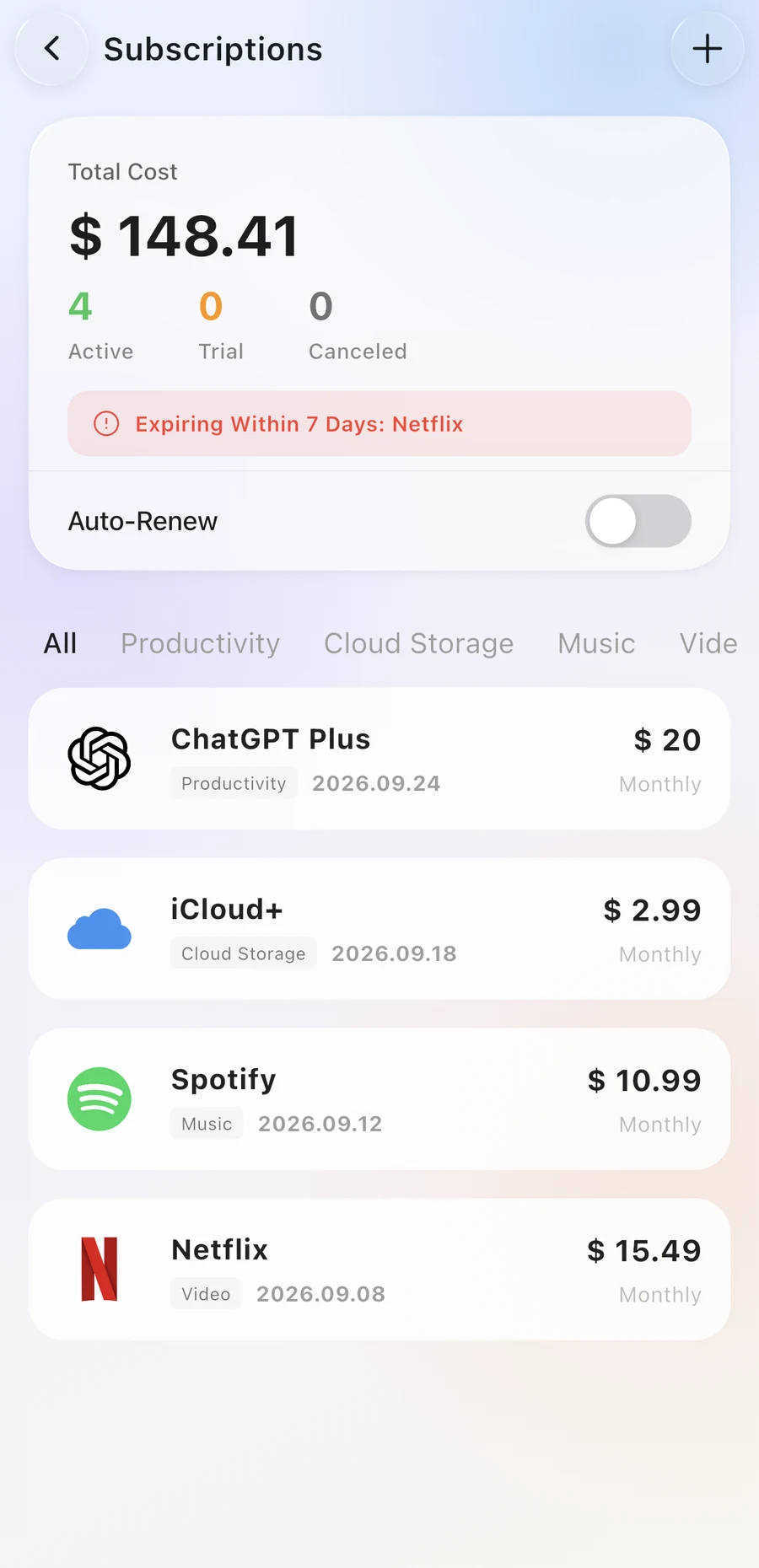 Subscriptions